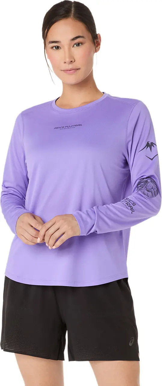Asics Asics Women's Fujitrail Logo Long Sleeve Top Amethyst
