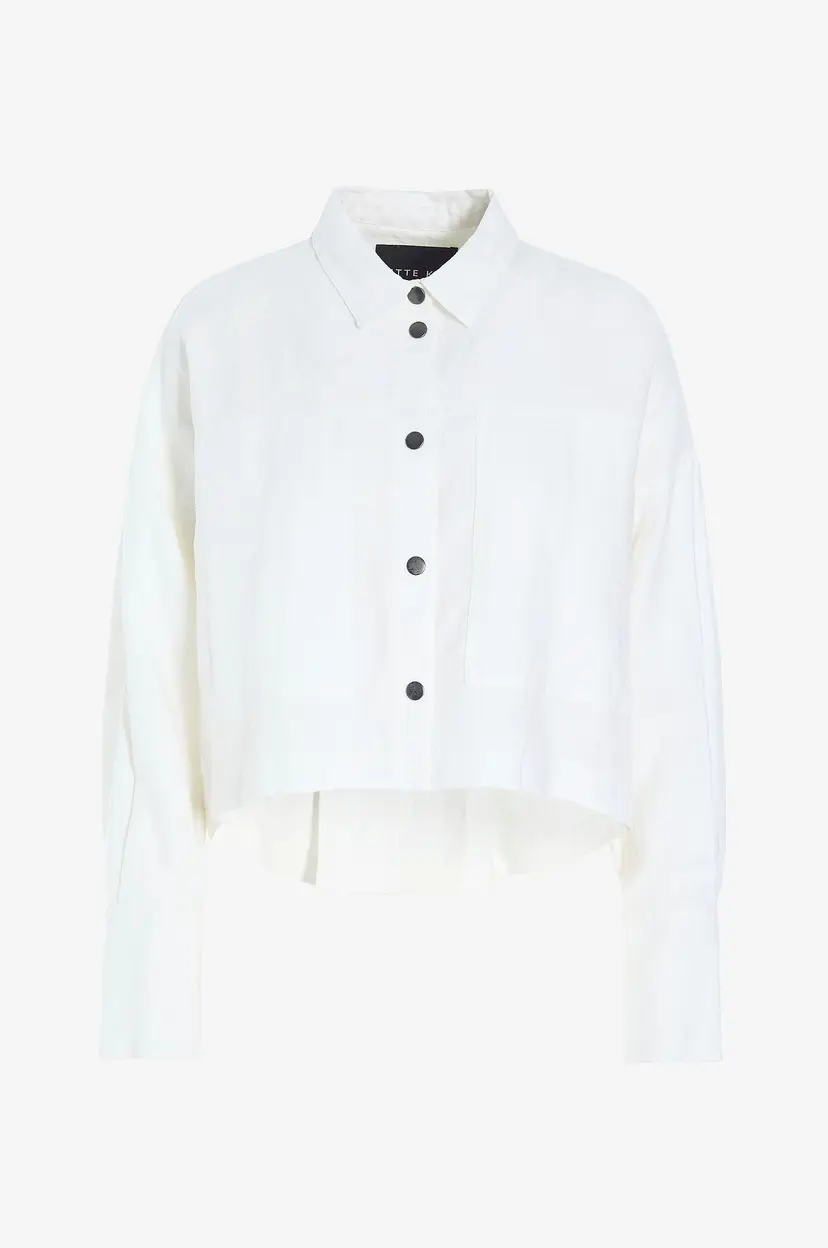 Bitte Kai Rand Lin jakke Lazy Linen - Hvit