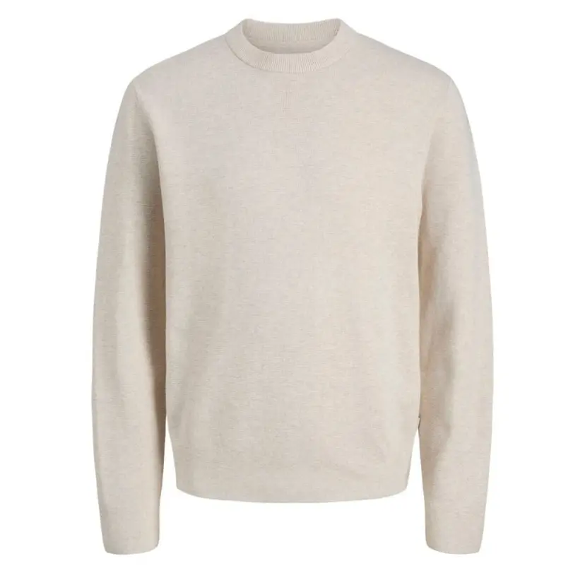 Jack & Jones Jack & Jones - Genser Knit Milano Cloud Dancer Melange
