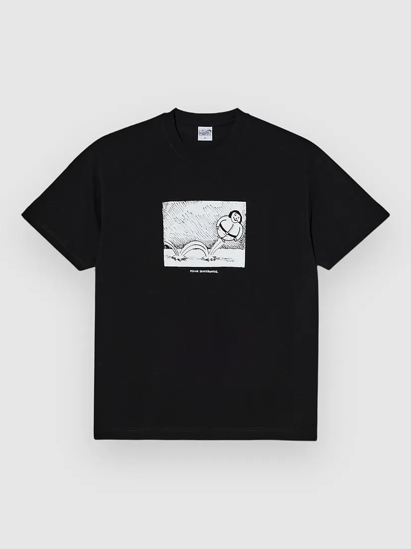 Polar Skate Polar Skate Bounce T-skjorte svart