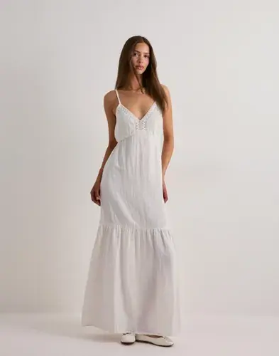 Pieces Pieces - Hvit - Pcastina Strap Maxi Dress Sww Bc
