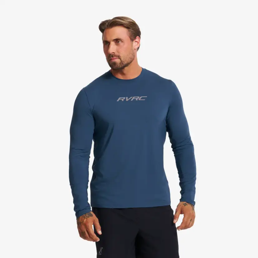 RevolutionRace Direction Active Long-sleeved T-shirt Herre Insignia Blue