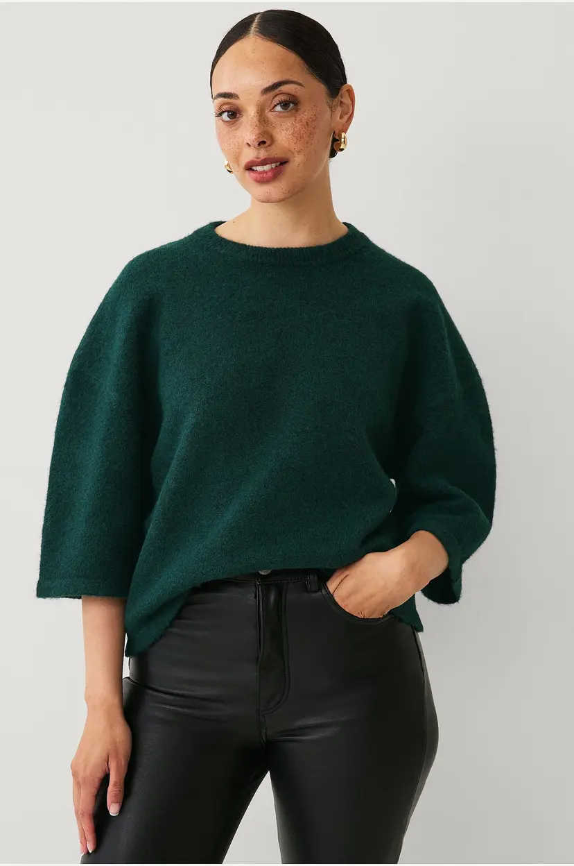 Ellos Collection Strikket topp - Grønn