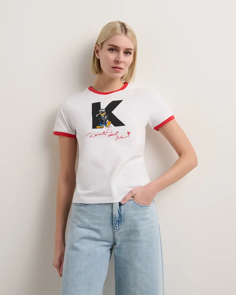 Karl Lagerfeld Karl Lagerfeld KL X Disney Petite White T-shirt