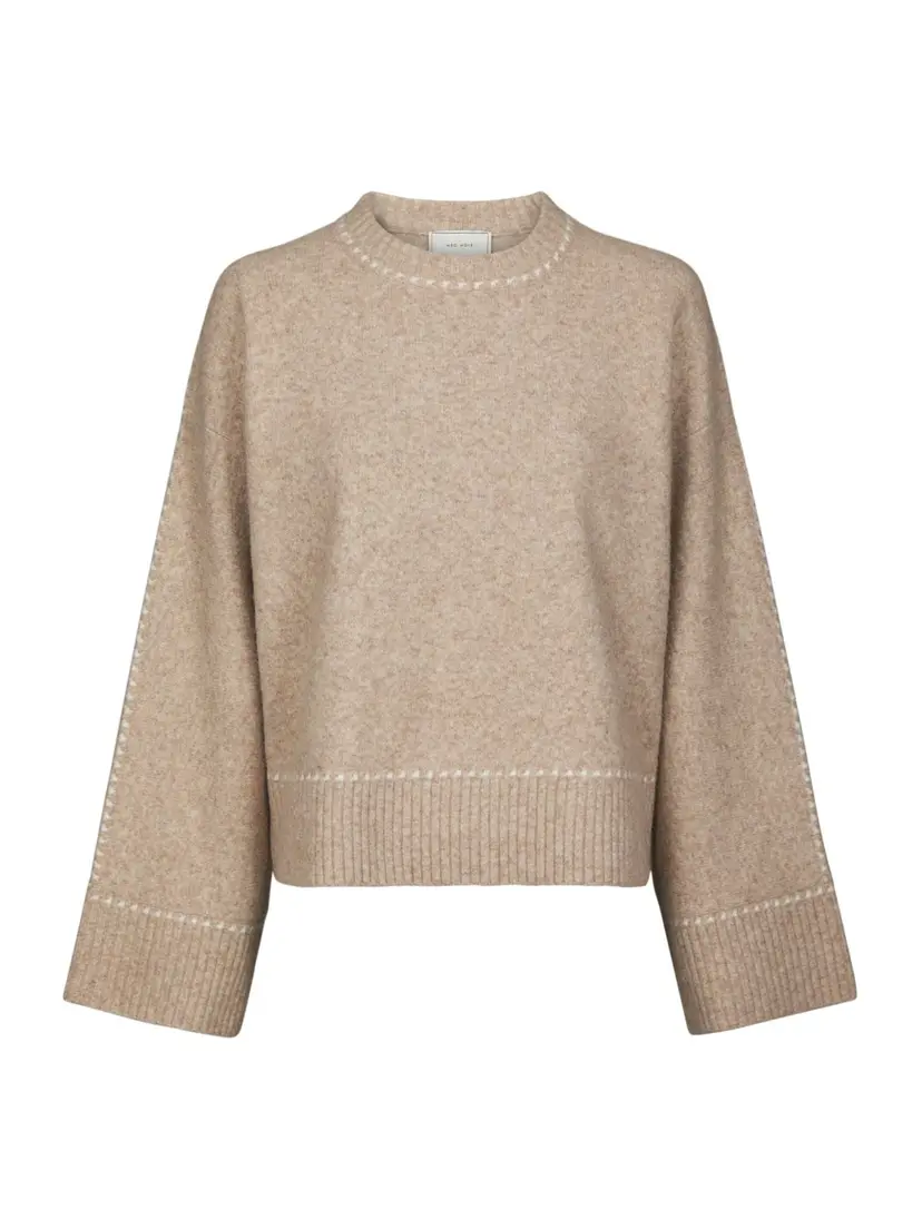 Neo Noir Roeme Knit Stitch Blouse