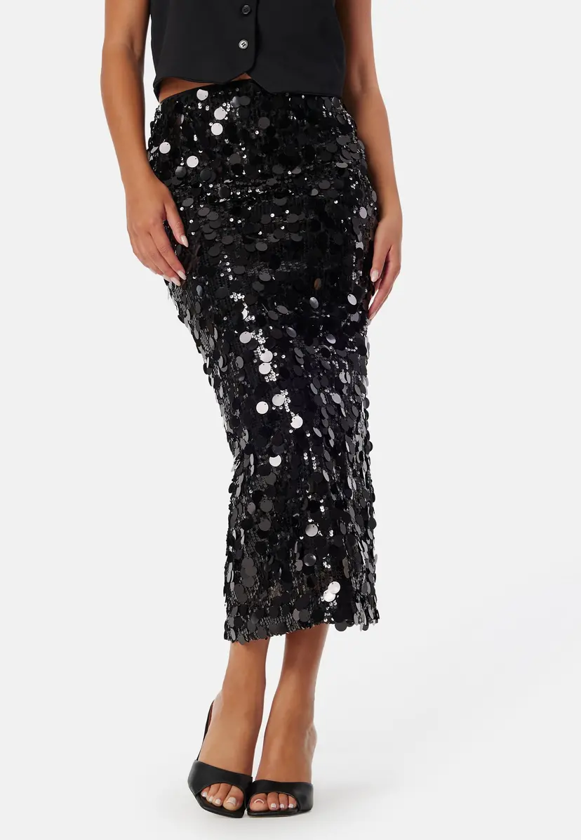 Bubbleroom Occasion Sequin Ankle Skirt