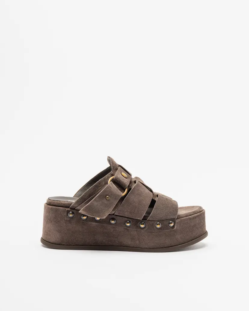 PROF PROF M2337M2 Brown Clogs