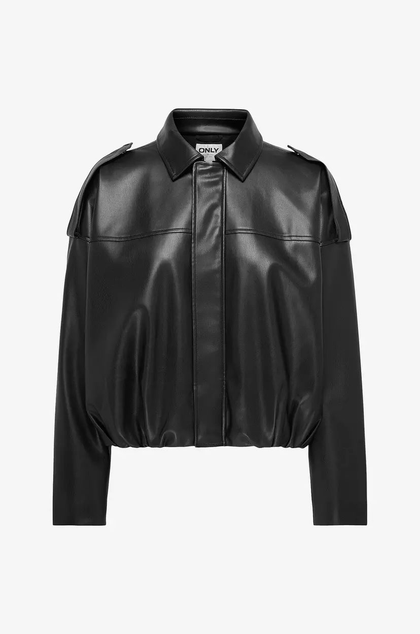 ONLY Bomberjakke Onlmoon-neli L/s Faux Leather - Svart