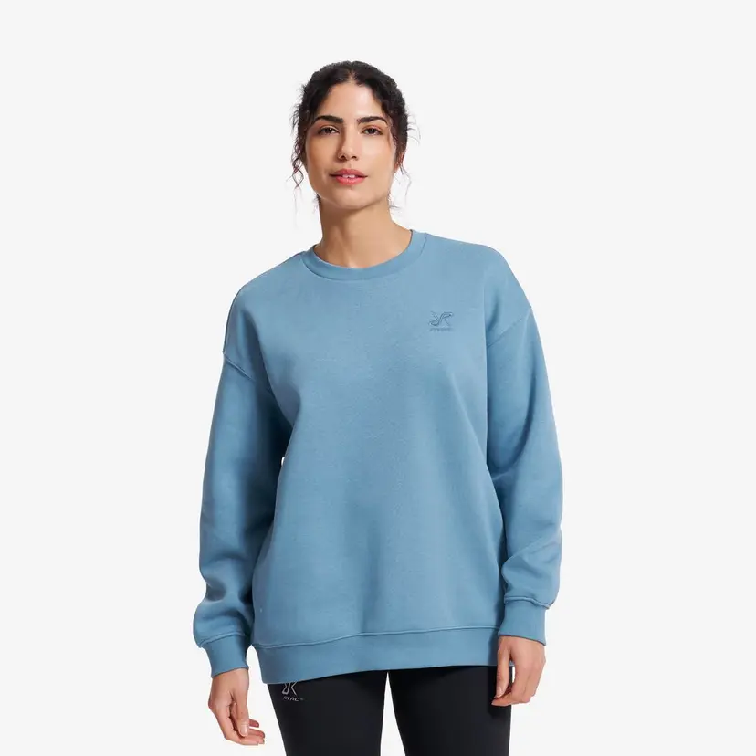 RevolutionRace RVRC Oversized Sweatshirt Dame Captain's Blue