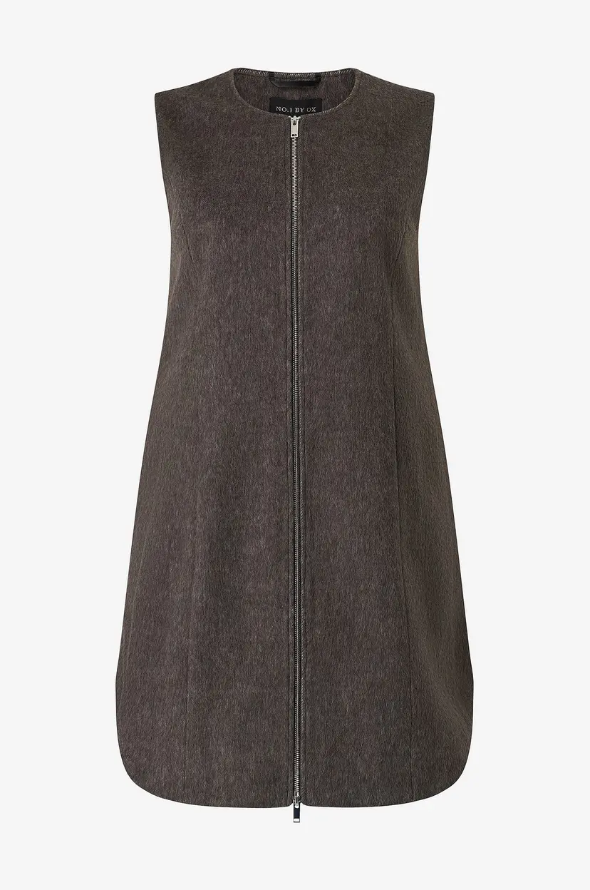 NO. 1 BY OX Vest Wool - Brun