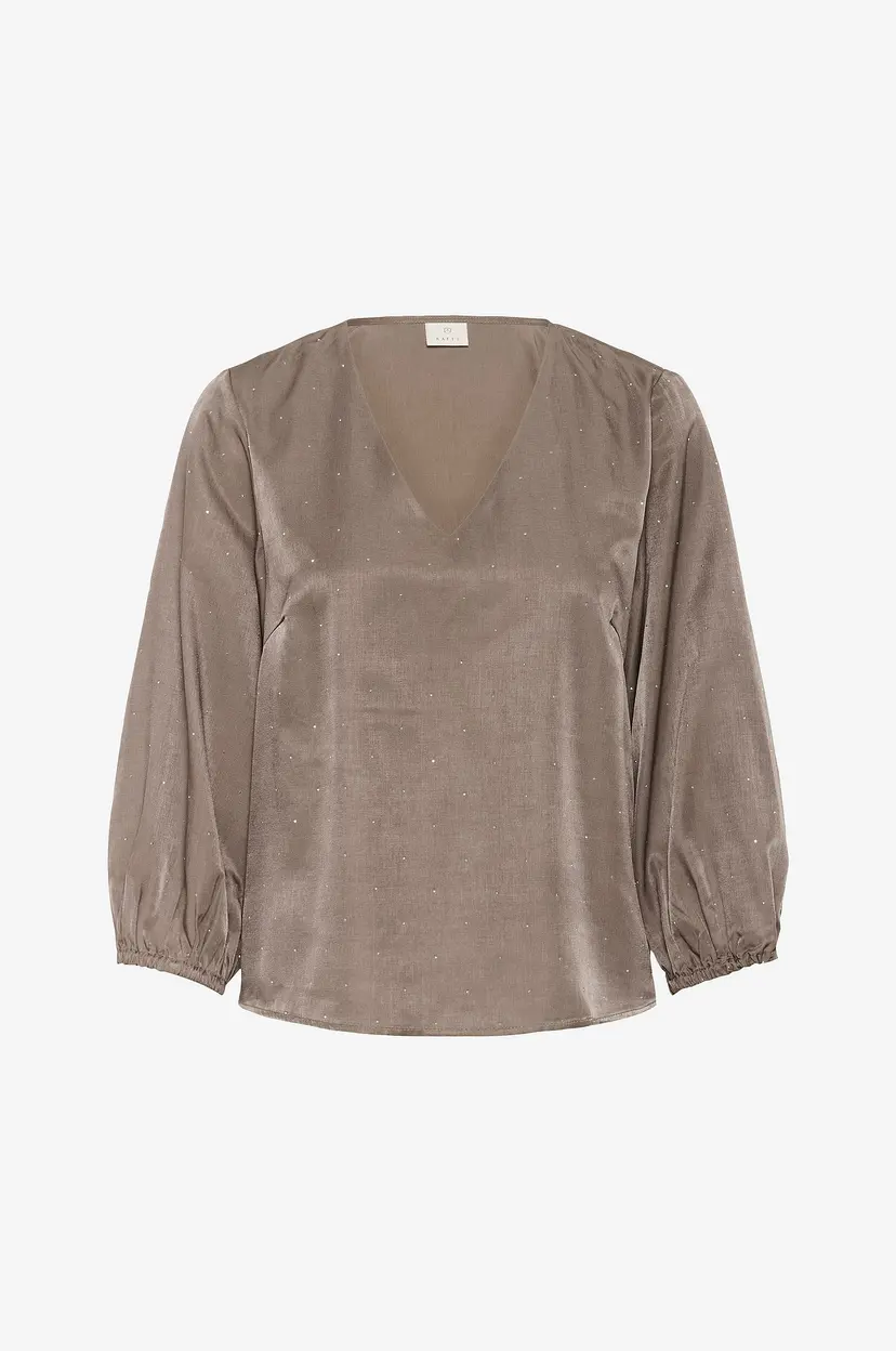 Kaffe Bluse kaIda - Brun
