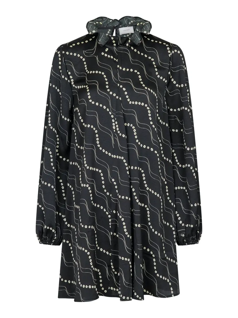 Neo Noir Taiga Flower Stripe Dress