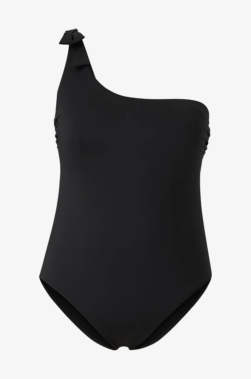 La Redoute Asymmetrisk badedrakt som strammer opp magen - Svart