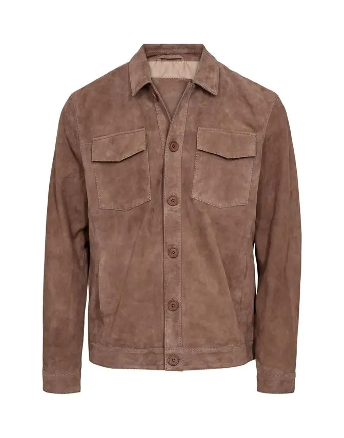 Gino Marcello Suede overshirt