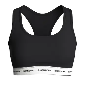 Björn Borg Björn Borg BH Logo Soft Top Helsvart bomull Dame