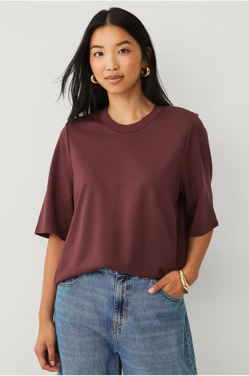 Ellos Collection Topp i kraftige strikkeplagg - Brun