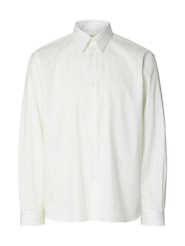 SELECTED SLHRLXGEORGE DOBBY LS SHIRT
