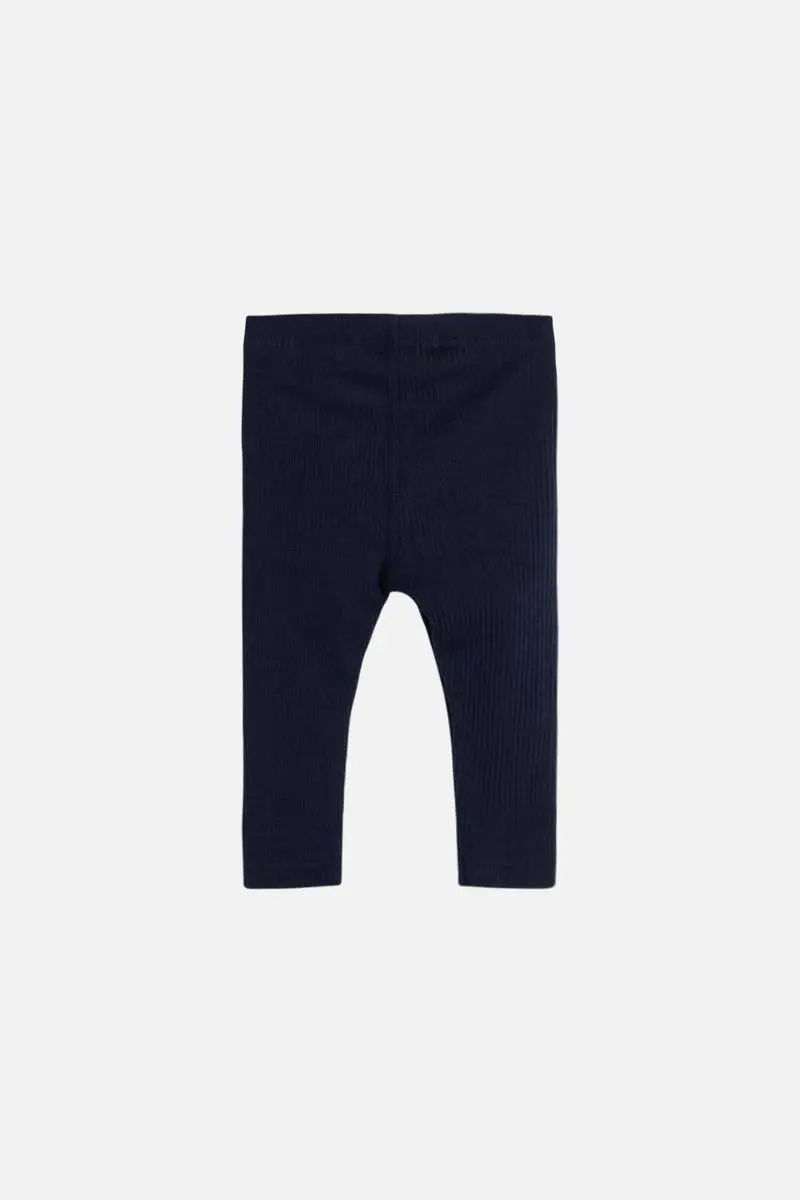 Hust and Claire Hust and Claire Lee Ull Rib Leggings Blues (62 / 3 mnd)