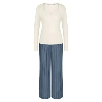 Triumph Triumph Elevated Sets PK LSL 01 Hvit/Blå bomull 36 Dame