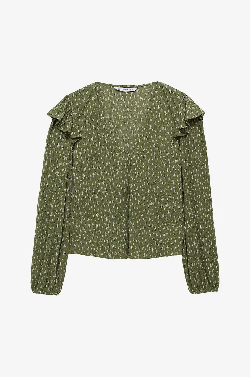 Mango Bluse Blouse Pomelo2 - Grønn