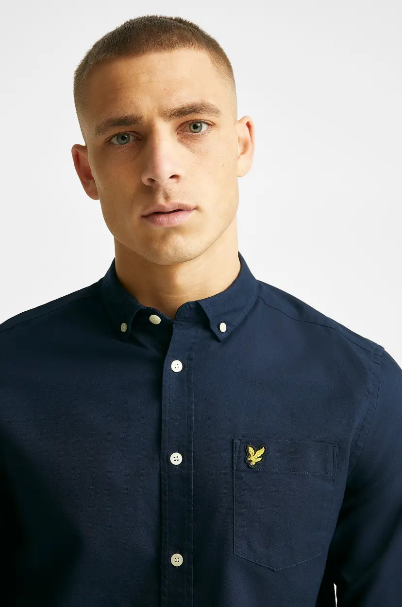 Lyle & Scott Skjorte Regular Fit Light Weight Oxford Shirt - Blå