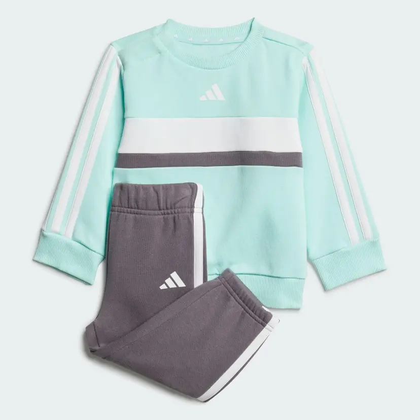 Adidas Seasonal Essentials Tiberio 3-Stripes Fleece Crew Sett