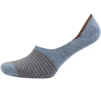 Amanda Christensen Amanda Christensen Strømper True Stripe Invisible Sock Blå/Brun