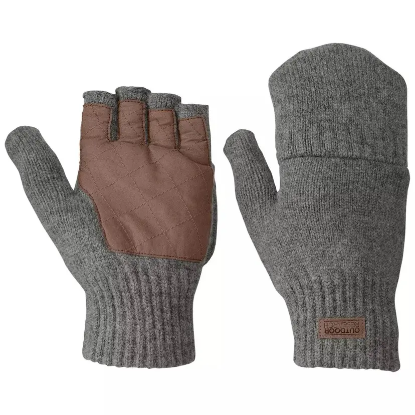 Outdoor Research Outdoor Research Men's Lost Coast Fingerless Mitt Pewter