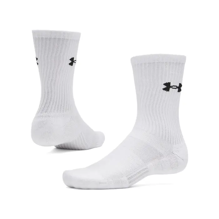 Under Armour UA Performance Cotton 3-pack CRW White