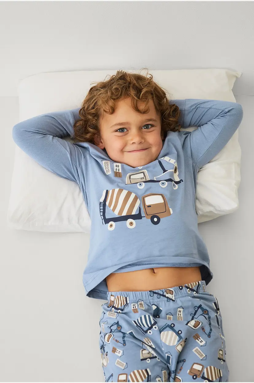 Ellos Collection Pyjamas med trykk - Blå