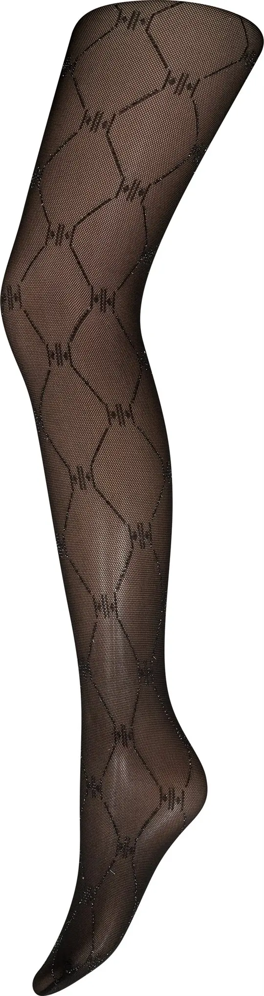 Hype The Detail Hype The Detail - HTD Tights w/lurex HH 25app - Sort Sølv