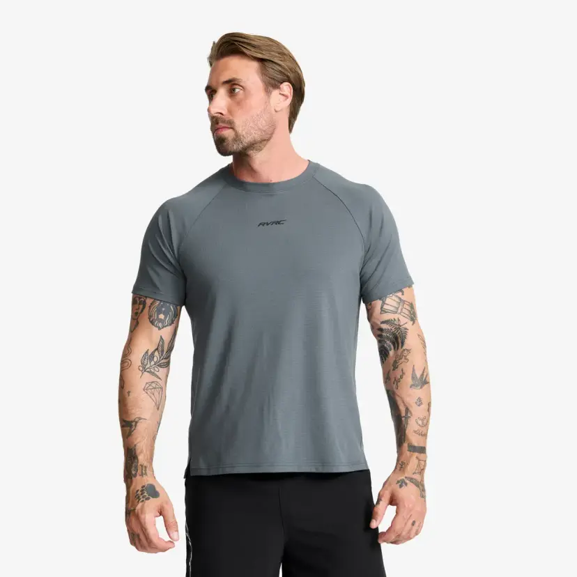 RevolutionRace Pulse Running T-shirt Herre Turbulence Blue