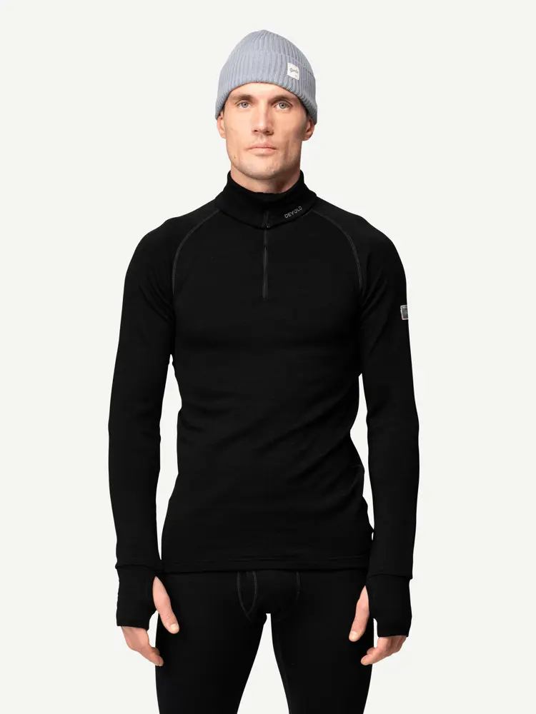 Devold Devold - Expedition Merino 235 Zip Neck Herre - Large - Svart