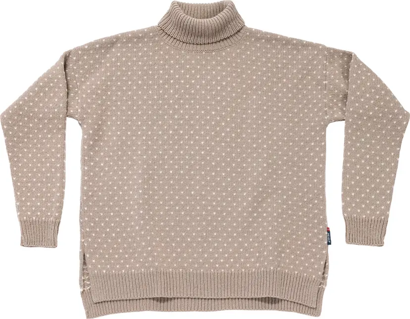 Devold Devold Women's Sørisen Wool High Neck Stone/offwhite