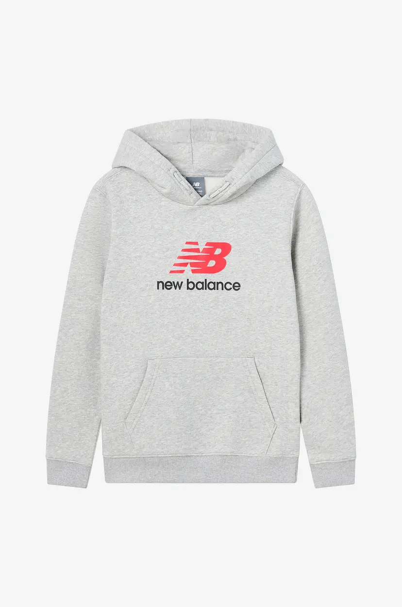New Balance Hettegenser BB Stacked Logo - Grå
