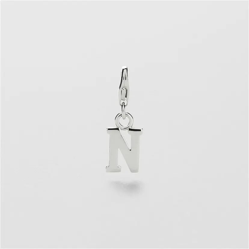 Safira N Letter Charm