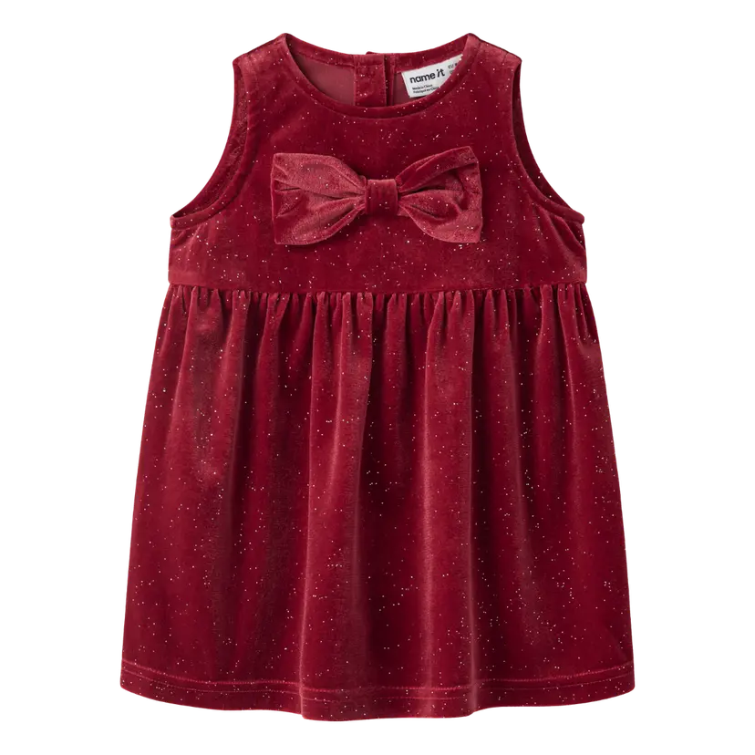 NAME IT Name It - Julekjole Baby Ricy Red Dahlia