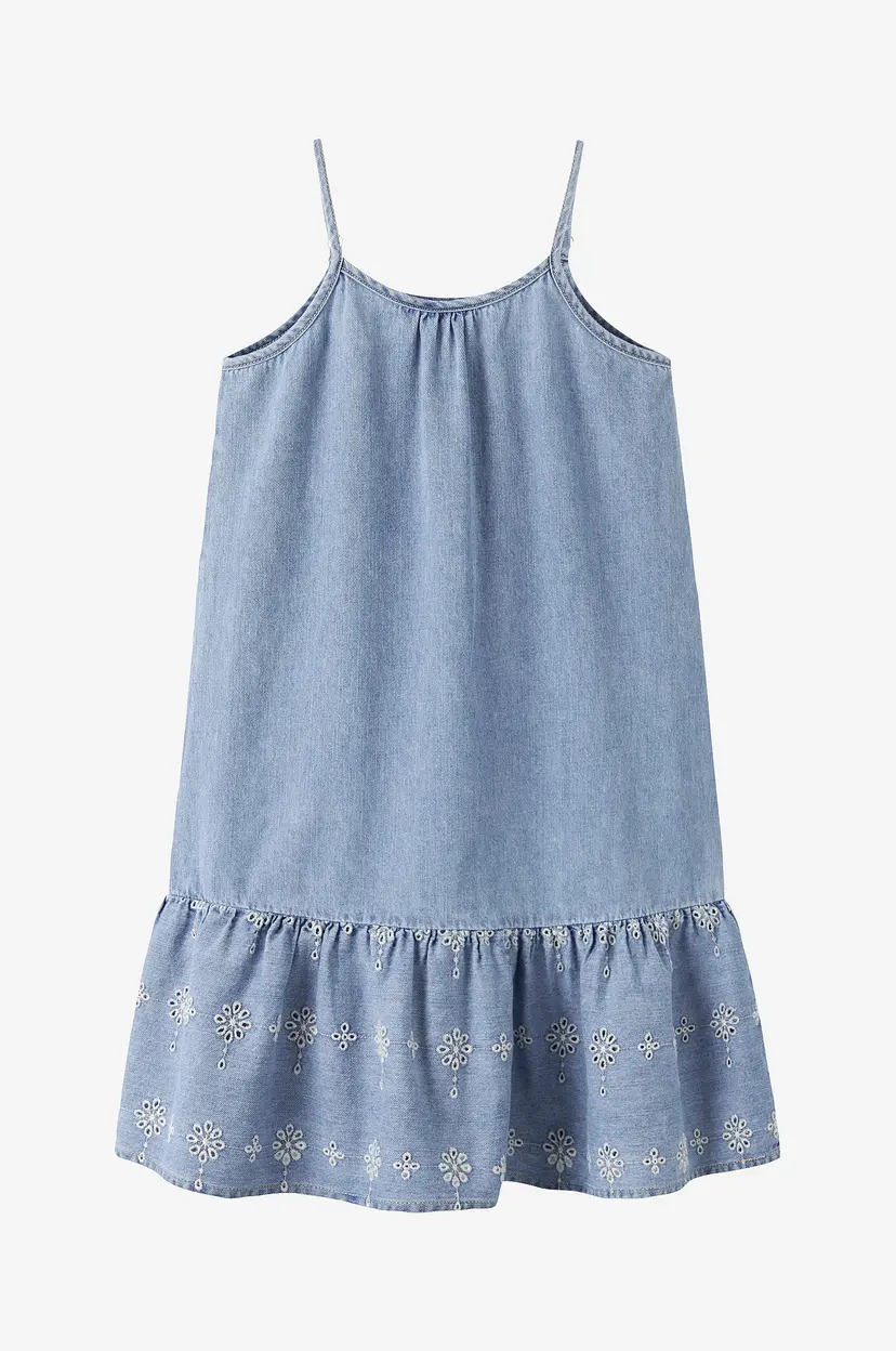 NAME IT Denimkjole Nkfhaven Dnm Anglaise - Blå