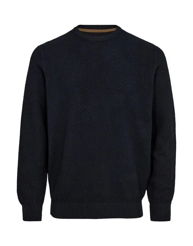 Black Blue Reg fit o-neck