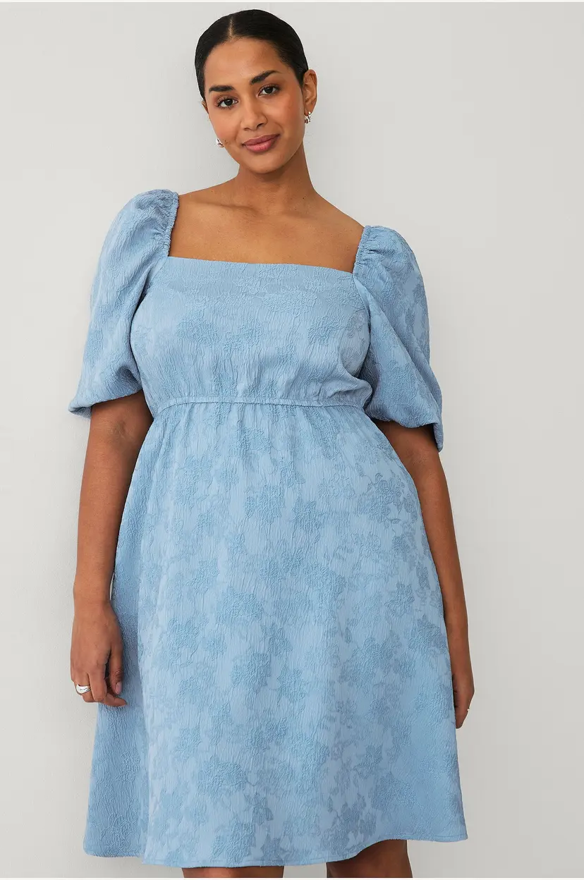 Ellos Plus collection Babydoll-kjole - Blå