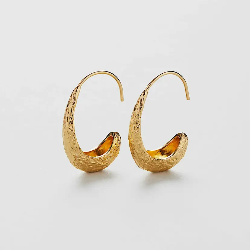 Safira Oval Vintage Hoops