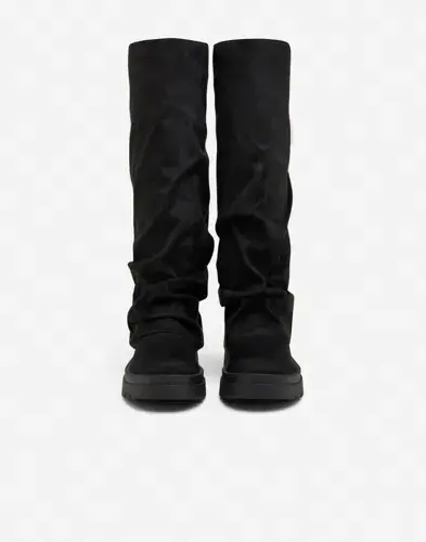 Nelly Nelly - Svart - High Shaft Scrunch Boot