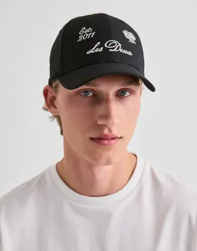 Les Deux Les Deux Deux Baseball Cap Capser Svart