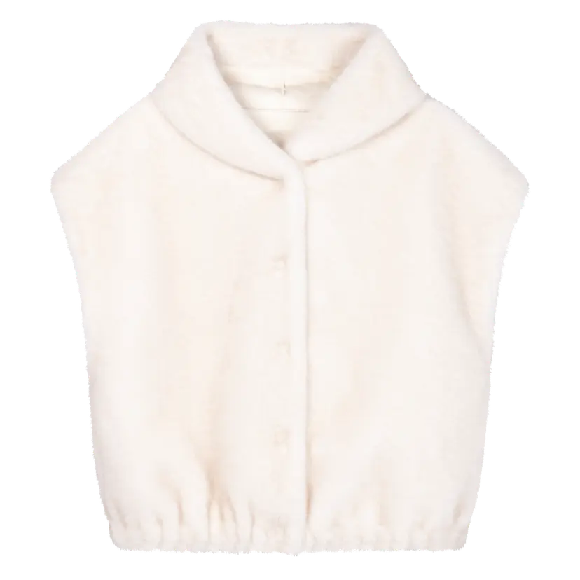 Studio AR Olena Faux Mink Ecru - S