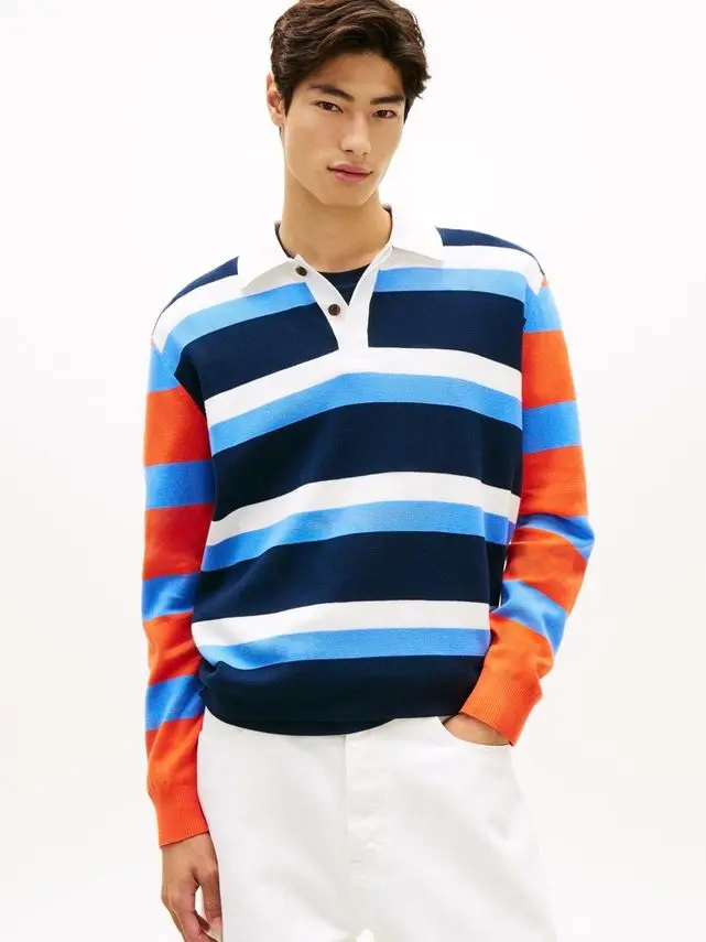 Tommy Jeans TJM REG WVN LBL RUGBY SWEAT EXT
