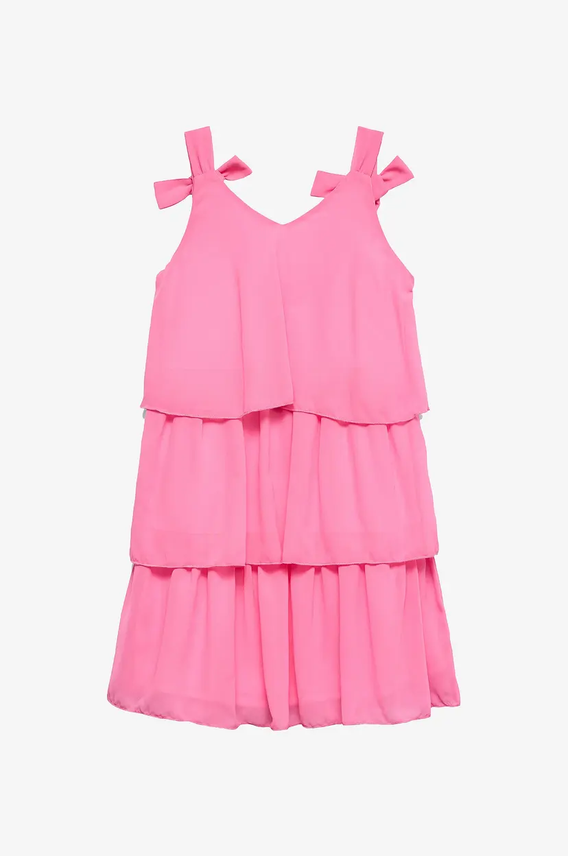 Vero Moda Girl Volangkjole VmFelicia Strap Ruffle - Rosa