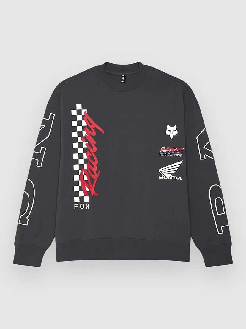 FOX Fox Honda Oversized Crew Fleecegenser grå