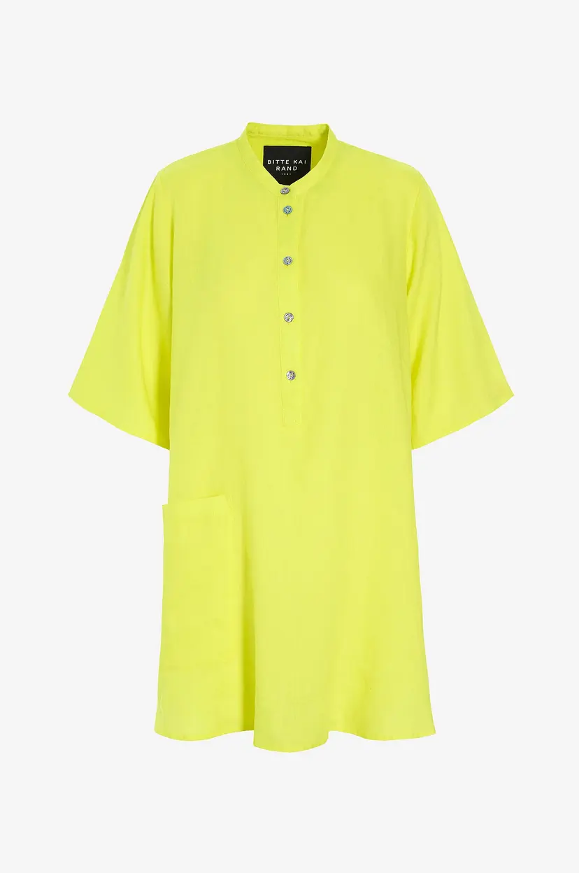 Bitte Kai Rand Tunika i lin Blouse - Gul