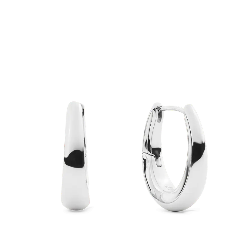 Daniel Wellington Silver Earrings Flow Earring 20mm | DW