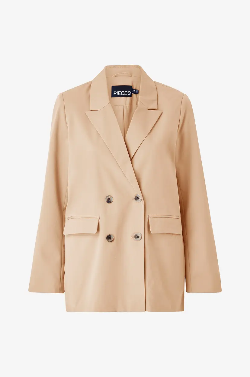 Pieces Blazer pcThelma LS Oversize Blazer - Beige